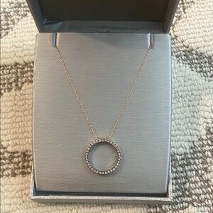 Zales 10k Gold Circle Pendant Necklace